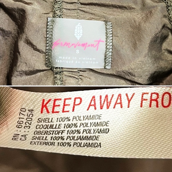 BOGO! Free People FP Movement Way Home Packable Jacket Hood Olive Green Small - Picture 9 of 15